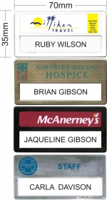 Printed Insert Badges Printed Insert Badges